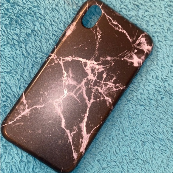 Black marble iPhone XR case - Picture 1 of 4